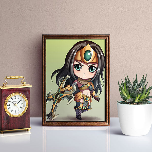 Sivir Chibi Mini Print - nayukidraws