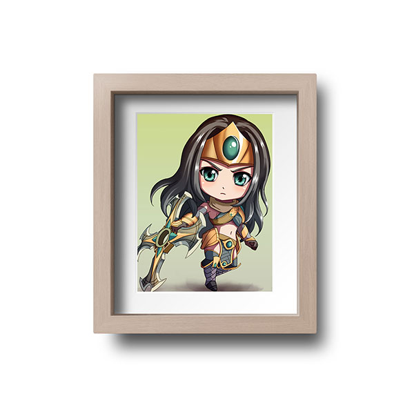 Sivir Chibi Mini Print - nayukidraws