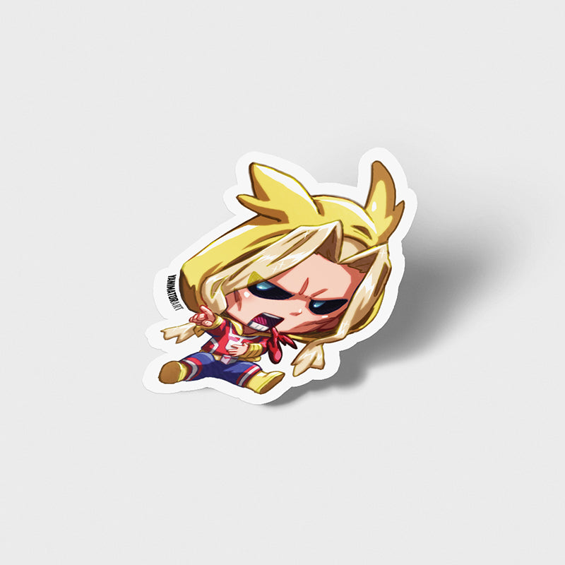 Toshinori Yagi All Might Pajama Kigurumi Vinyl Sticker