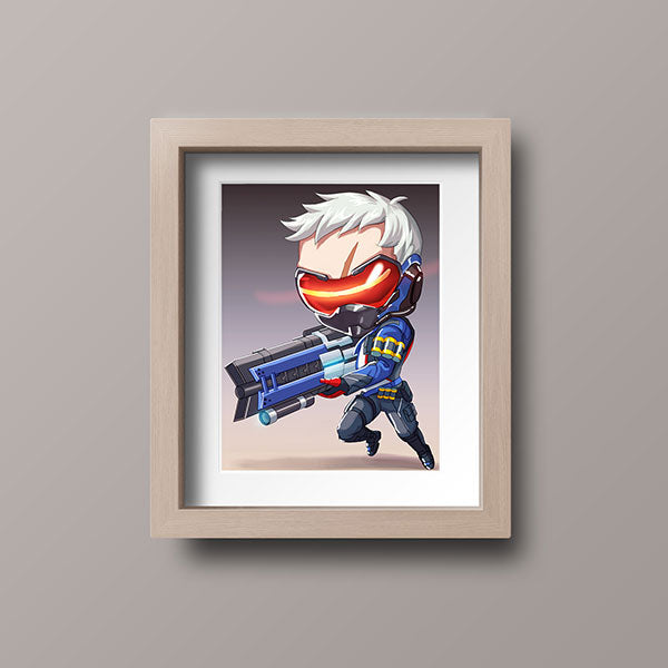 Soldier 76 Chibi Mini Print