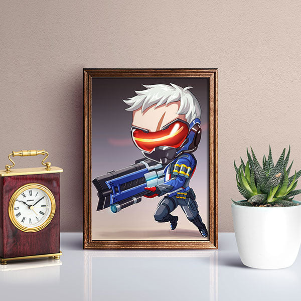 Soldier 76 Chibi Mini Print