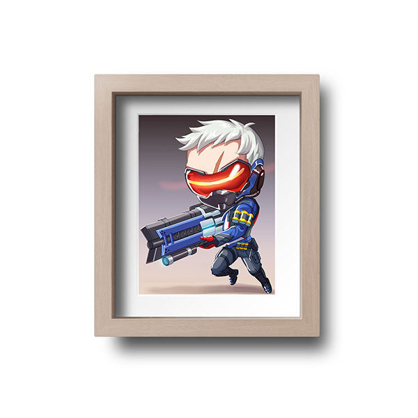 Soldier 76 Chibi Mini Print