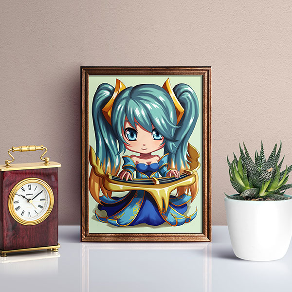 Sona Chibi Mini Print - nayukidraws