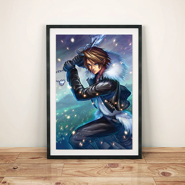 Squall Leonhart Poster Print - nayukidraws