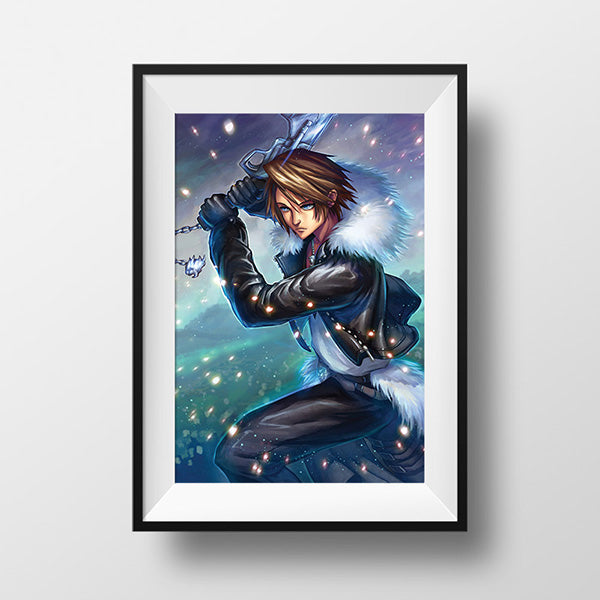Squall Leonhart Poster Print - nayukidraws