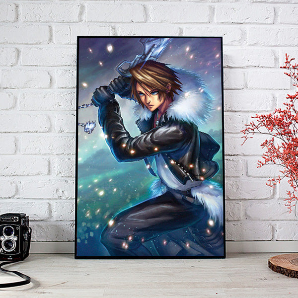 Squall Leonhart Poster Print - nayukidraws