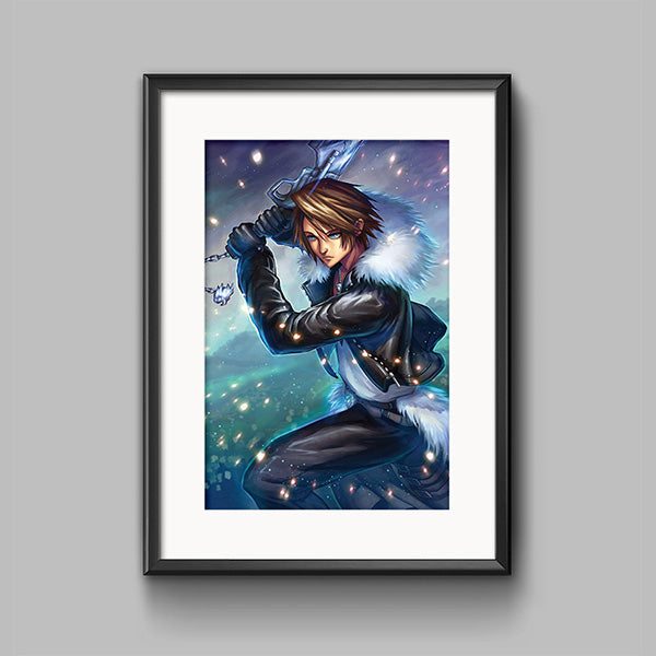 Squall Leonhart Poster Print - nayukidraws