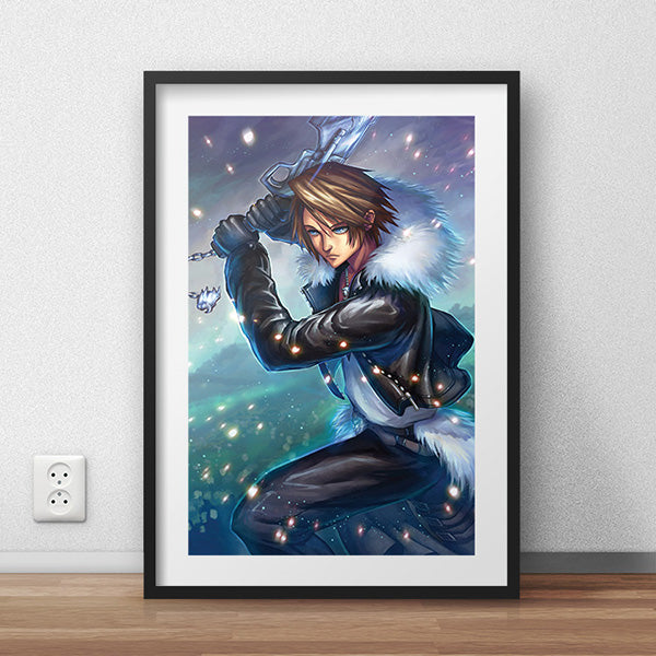 Squall Leonhart Poster Print - nayukidraws