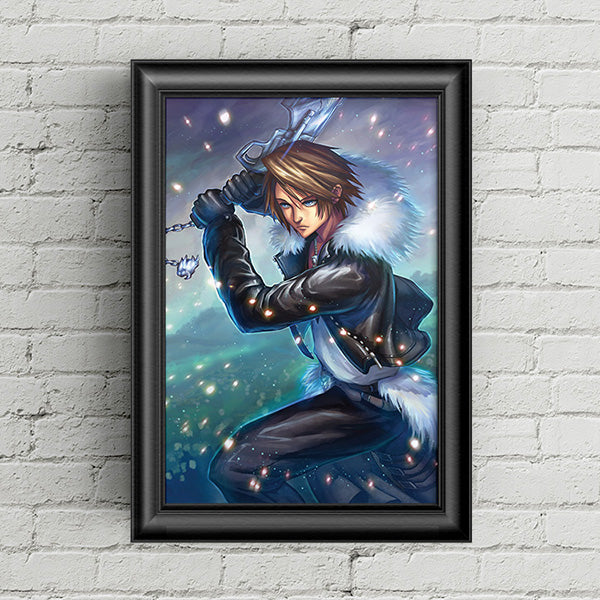 Squall Leonhart Poster Print - nayukidraws
