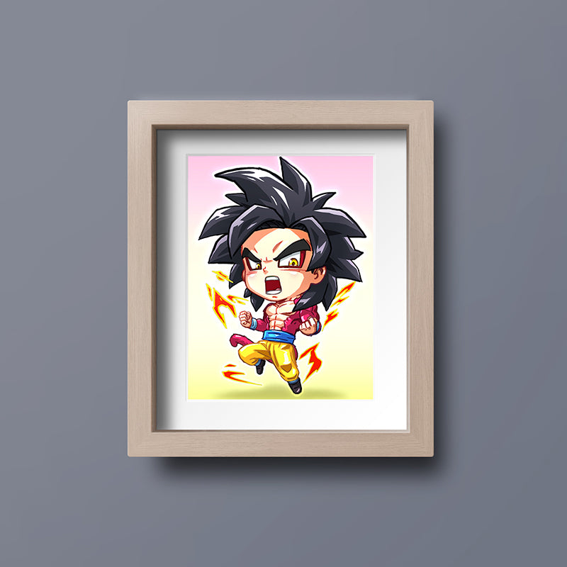 SSJ4 Goku Mini Print
