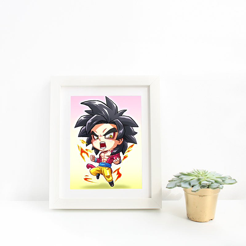 SSJ4 Goku Mini Print