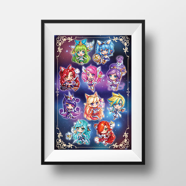 Star Guardian Chibi Poster Print - nayukidraws