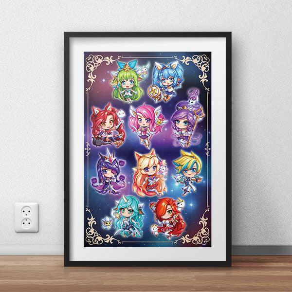 Star Guardian Chibi Poster Print - nayukidraws