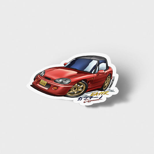 EA11R Cappuccino Red Vinyl Sticker