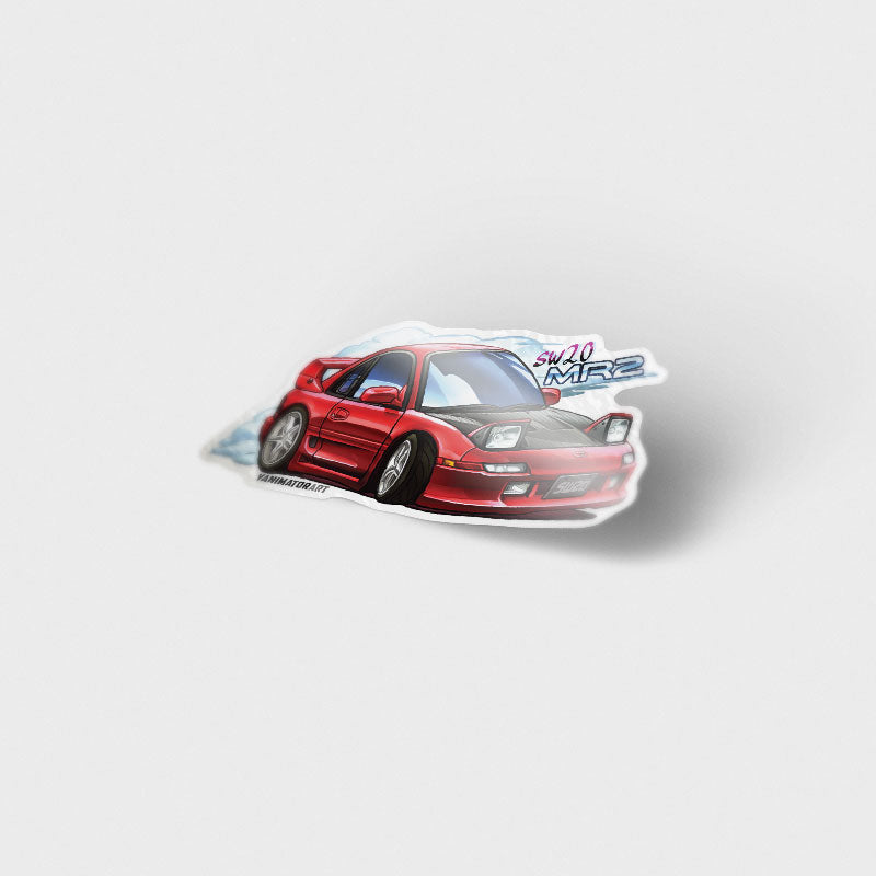 SW20 MR-2 / MR2 Red Vinyl Sticker