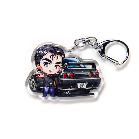 Nakazato R32 Skyline GT-R GTR Character Acrylic Charm Keychain