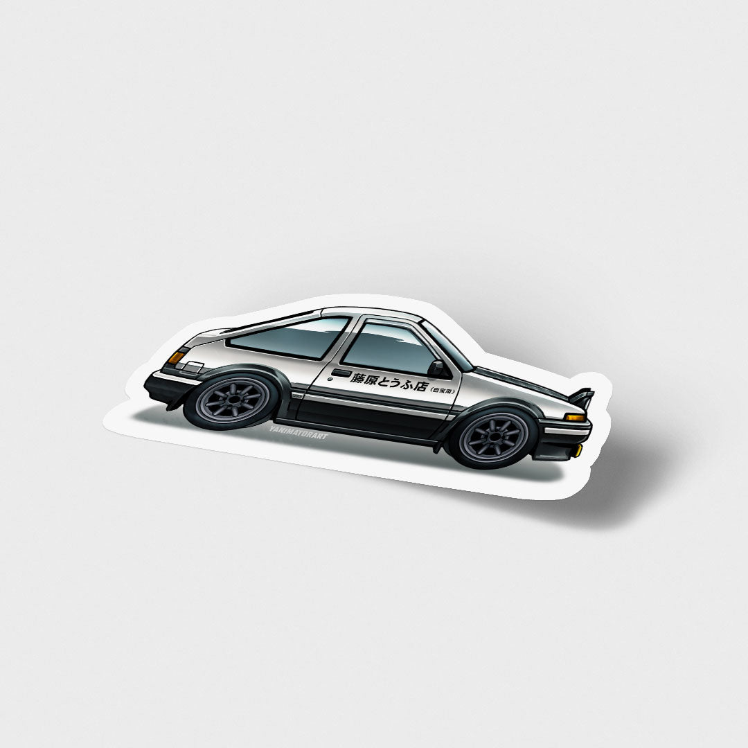AE86 Collection Initial D Takumi Fujiwara Trueno Vinyl Sticker
