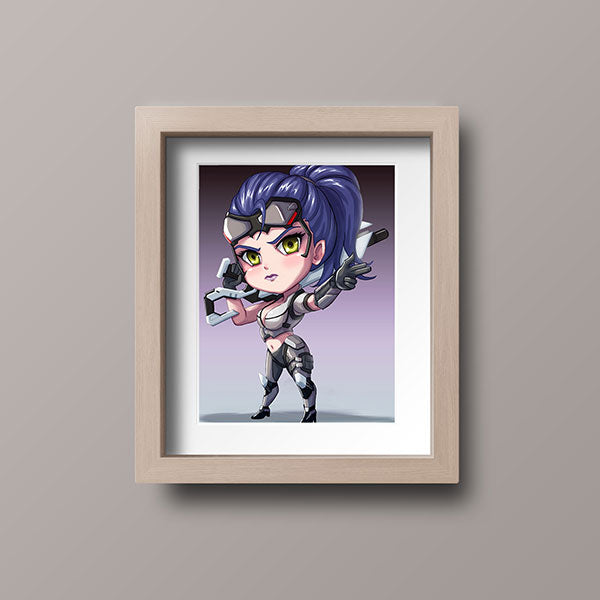 Talon Widowmaker Chibi Mini Print