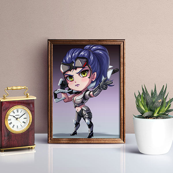 Talon Widowmaker Chibi Mini Print