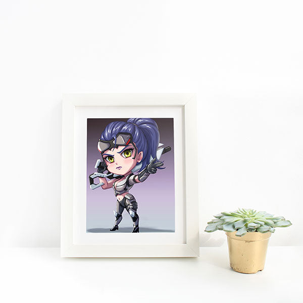 Talon Widowmaker Chibi Mini Print