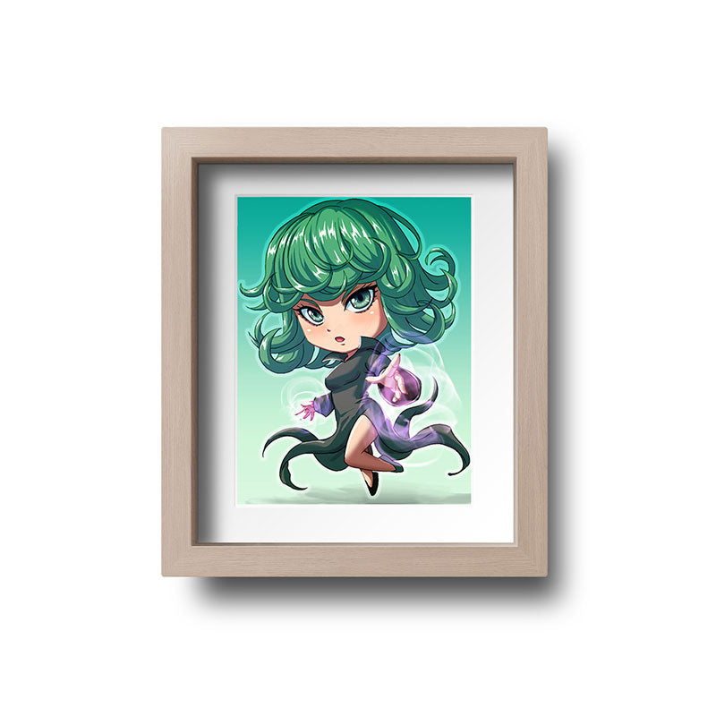 Tatsumaki Chibi Mini Print - nayukidraws