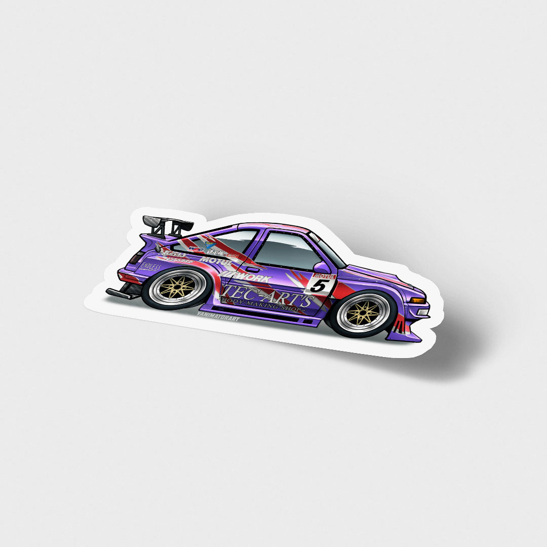 AE86 Collection Tec-Art's N2 Trueno Vinyl Sticker