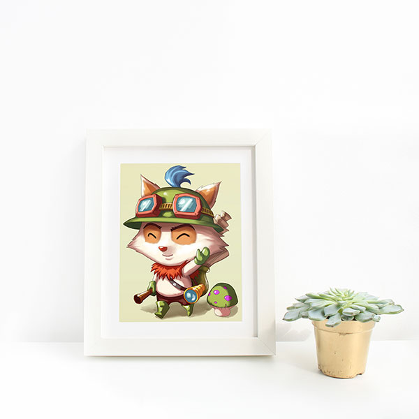 Teemo Chibi Mini Print - nayukidraws