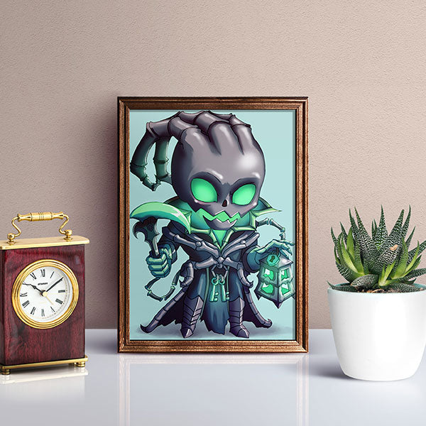 Thresh Chibi Mini Print - nayukidraws