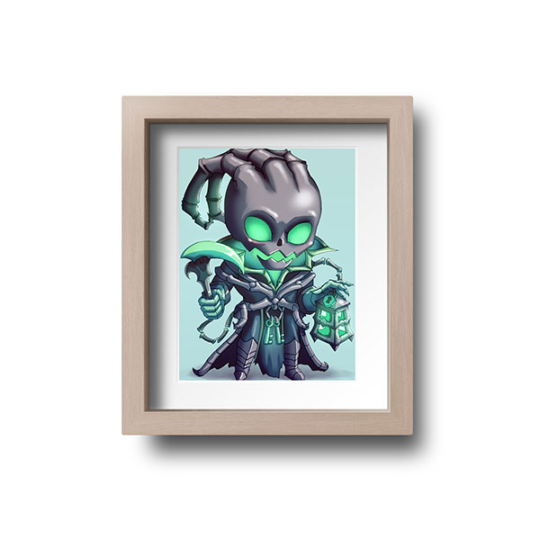 Thresh Chibi Mini Print - nayukidraws
