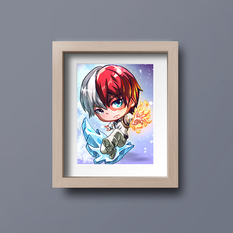 Todoroki Shoto v1 Mini Print