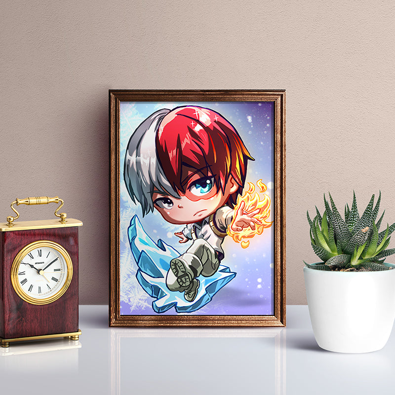 Todoroki Shoto v1 Mini Print