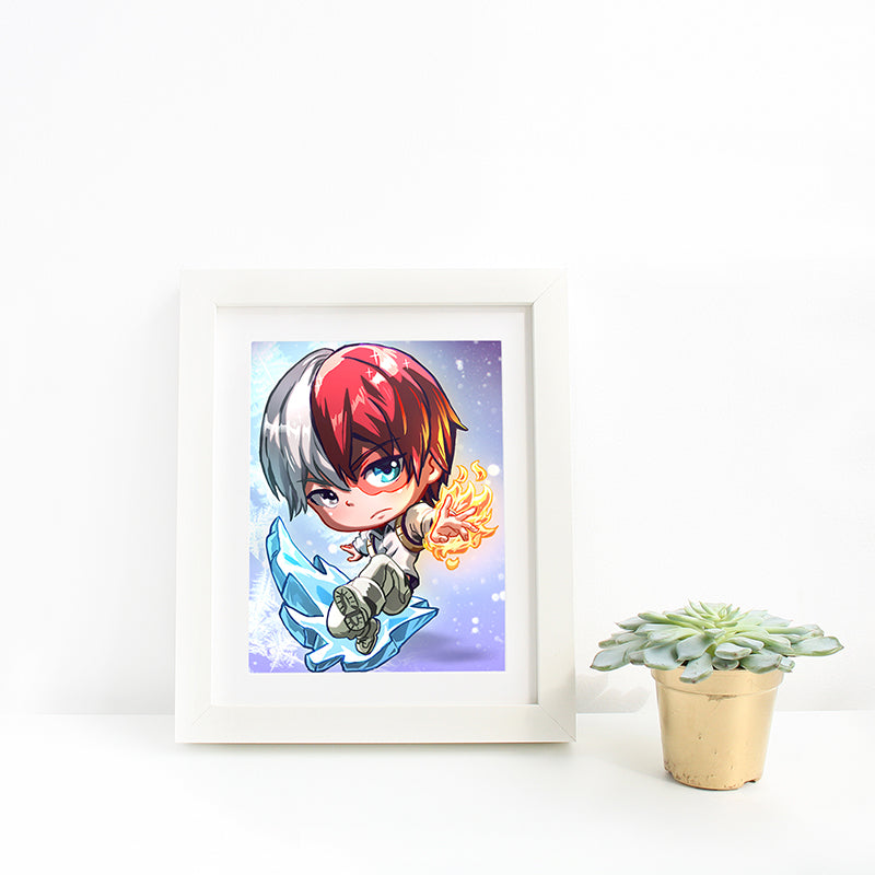 Todoroki Shoto v1 Mini Print