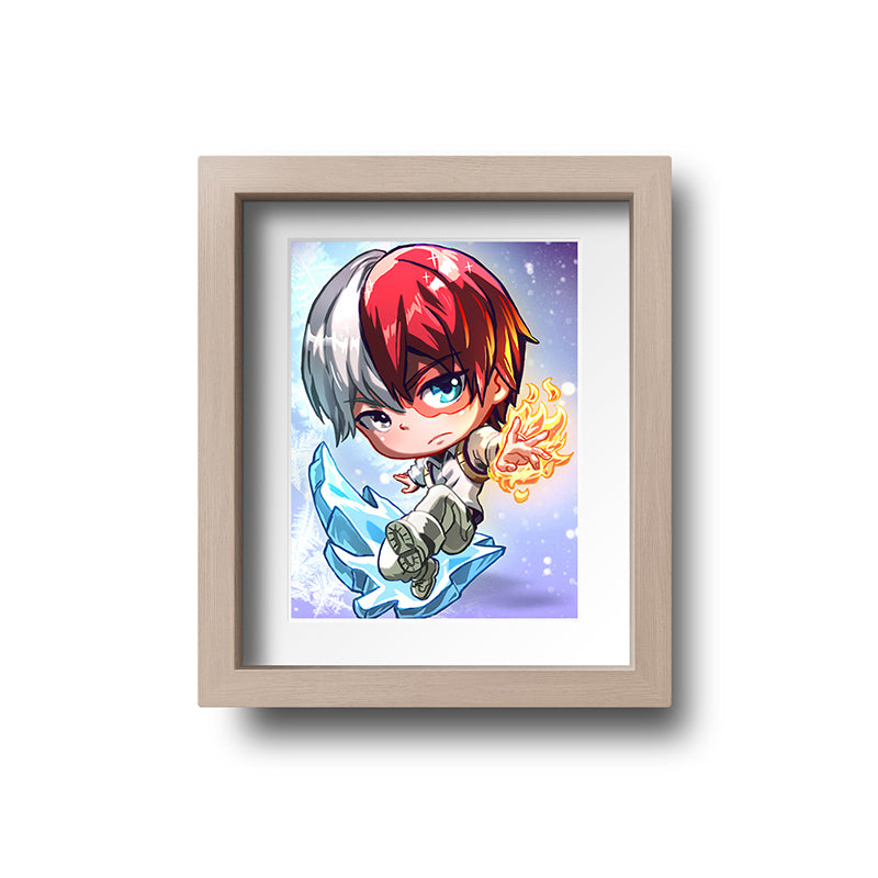 Todoroki Shoto v1 Mini Print