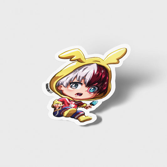 Todoroki Shoto Pajama Kigurumi Vinyl Sticker