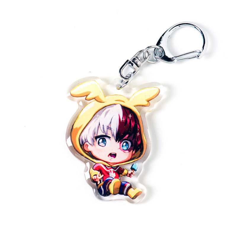 Todoroki Shoto Pajama Kigurumi Acrylic Charm Keychain