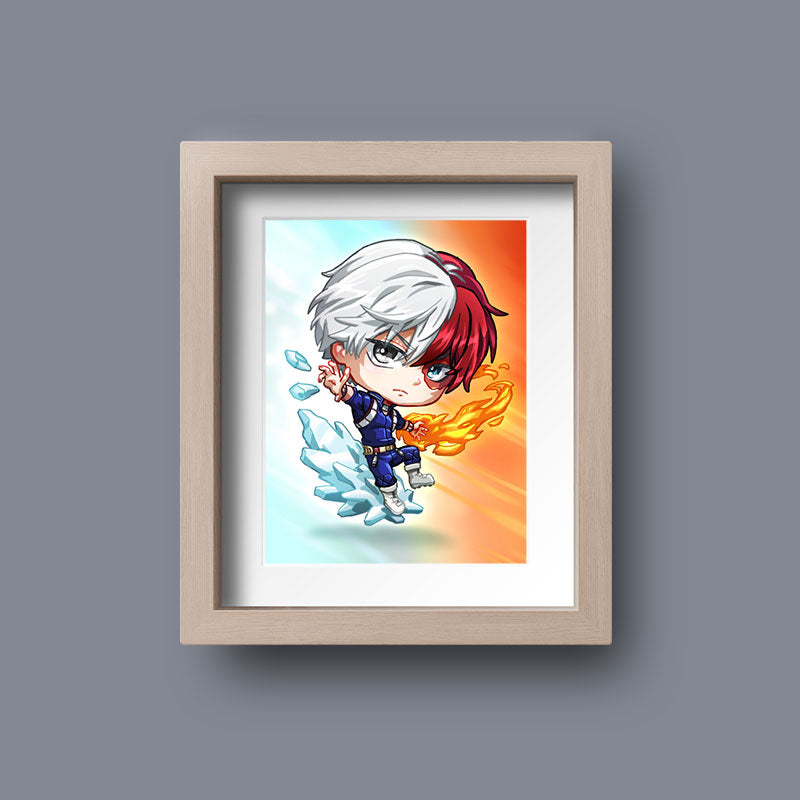 Todoroki Shoto v2 Mini Print