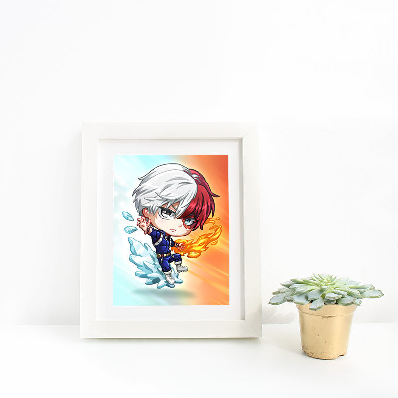 Todoroki Shoto v2 Mini Print