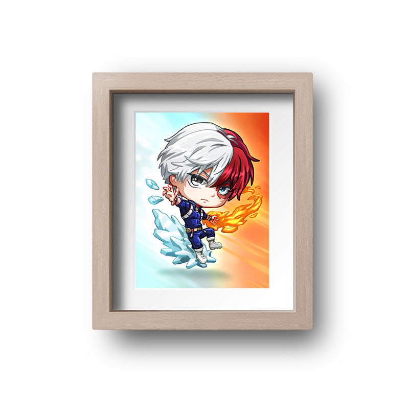 Todoroki Shoto v2 Mini Print