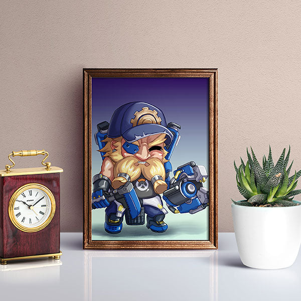 Young Torbjorn Chibi Mini Print
