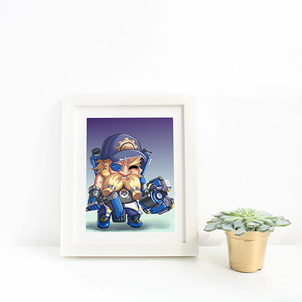 Young Torbjorn Chibi Mini Print