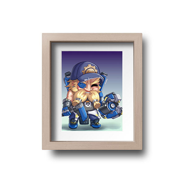 Young Torbjorn Chibi Mini Print