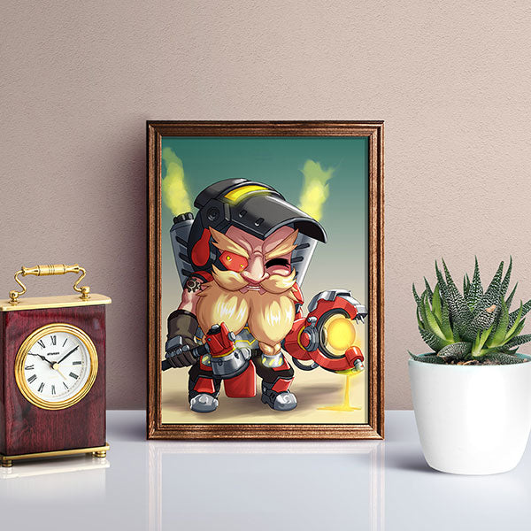 Torbjorn Chibi Mini Print