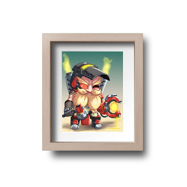 Torbjorn Chibi Mini Print