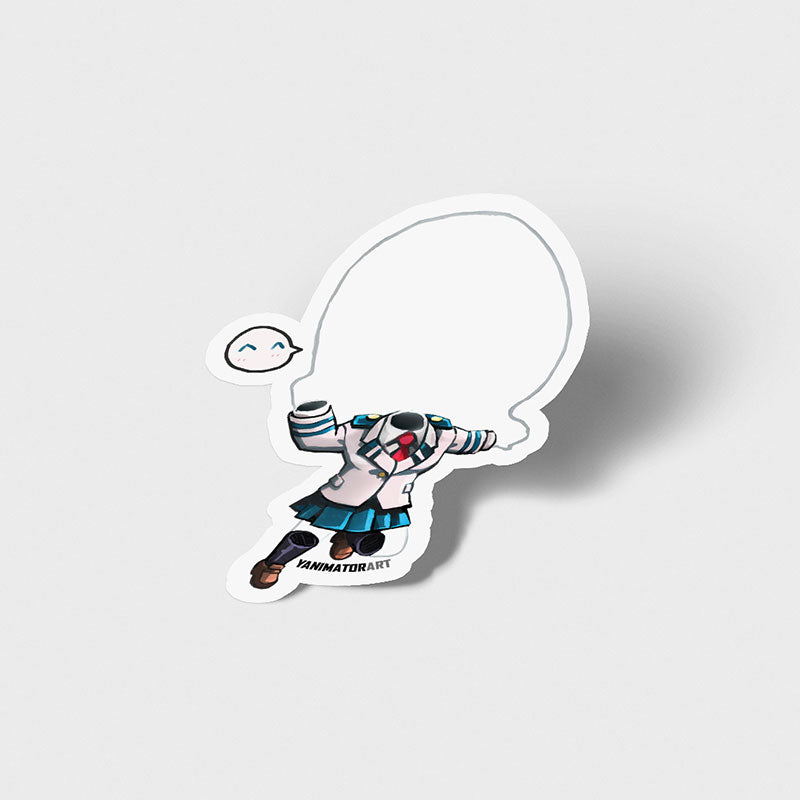 Invisible Girl Toru Vinyl Sticker