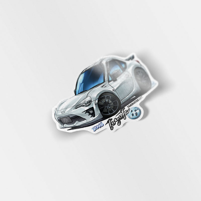 ZN6 86 / GT86 FRS White Vinyl Sticker