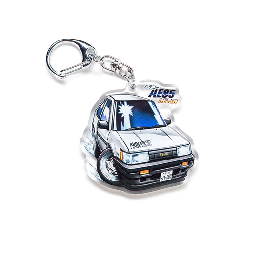 AE85 Levin Acrylic Charm Keychain