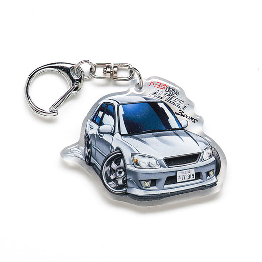 SXE10 Altezza RS200 / IS300 Silver Acrylic Charm Keychain