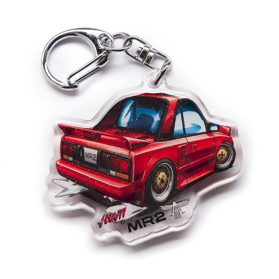 AW11 MR-2 / MR2 MK1 Rear Red Acrylic Charm Keychain