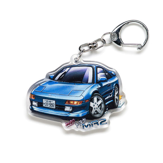 SW20 MR-2 / MR2 Blue Acrylic Charm Keychain
