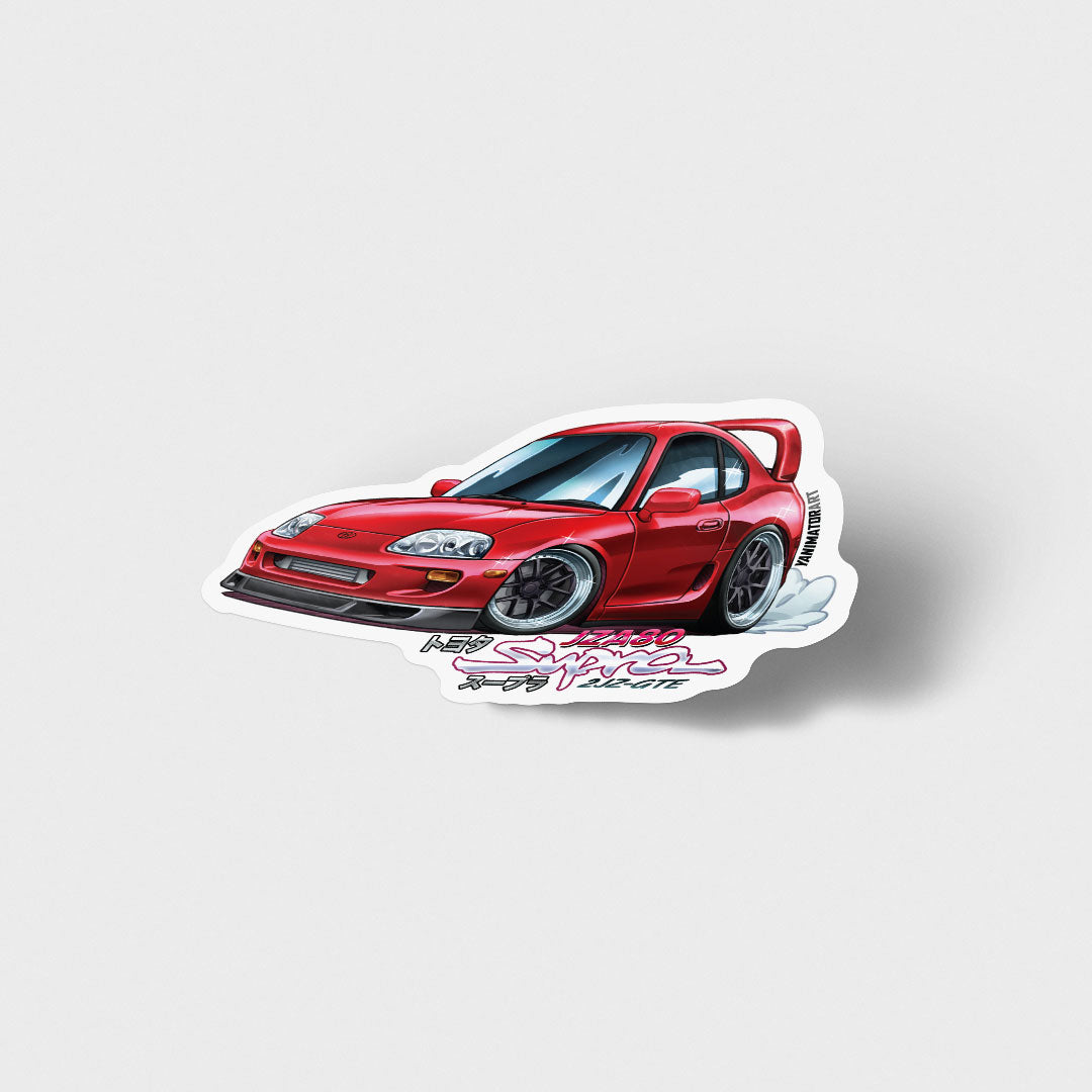 JZA80 Supra MK4 Red Vinyl Sticker